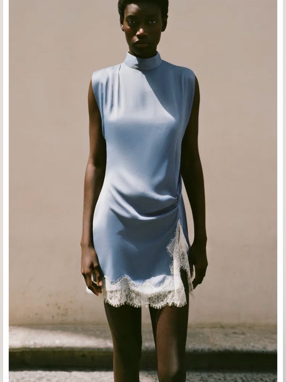 Zara SATIN LACE DRESS